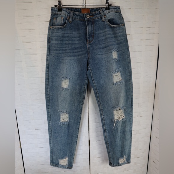 POL Denim - POL Women Jeans Distressed Denim Medium Wash Sz S